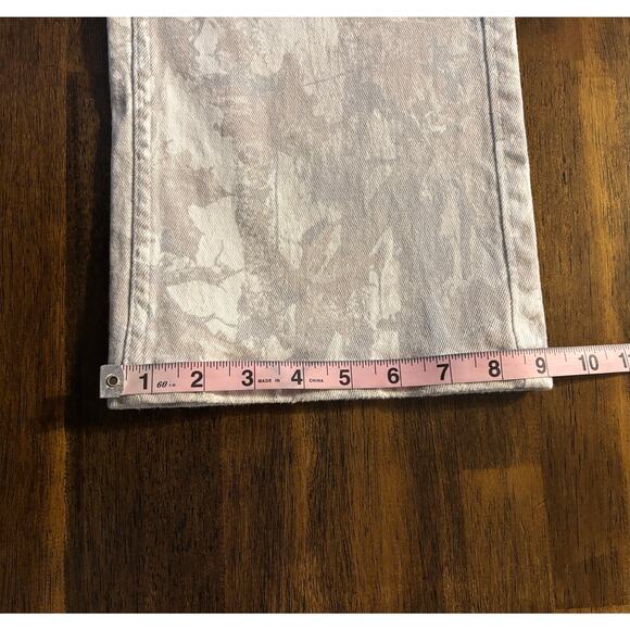 Hollister Women’s 000 / 23 Jeans Low Rise Baggy White Camo Denim Wide Leg Y2k - Picture 13 of 16